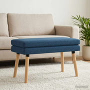 Klupa s dvostrukim slojem Plava 80 x 40 x 47 cm Tkanina