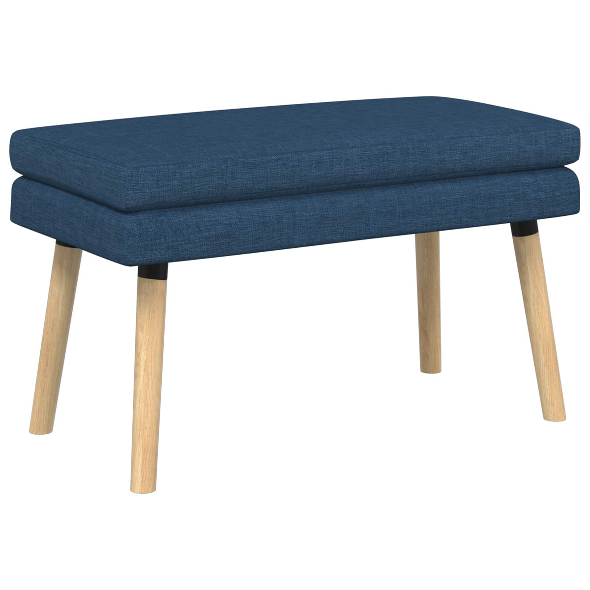 Klupa s dvostrukim slojem Plava 80 x 40 x 47 cm Tkanina