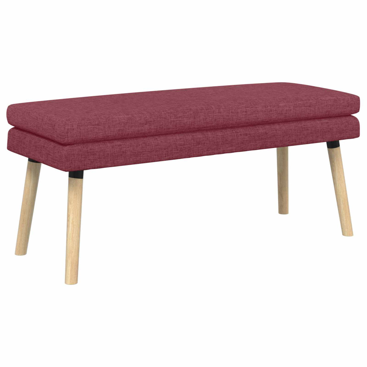 Klupa s dvostrukim slojem Vinska crvena 110 x 40 x 47 cm