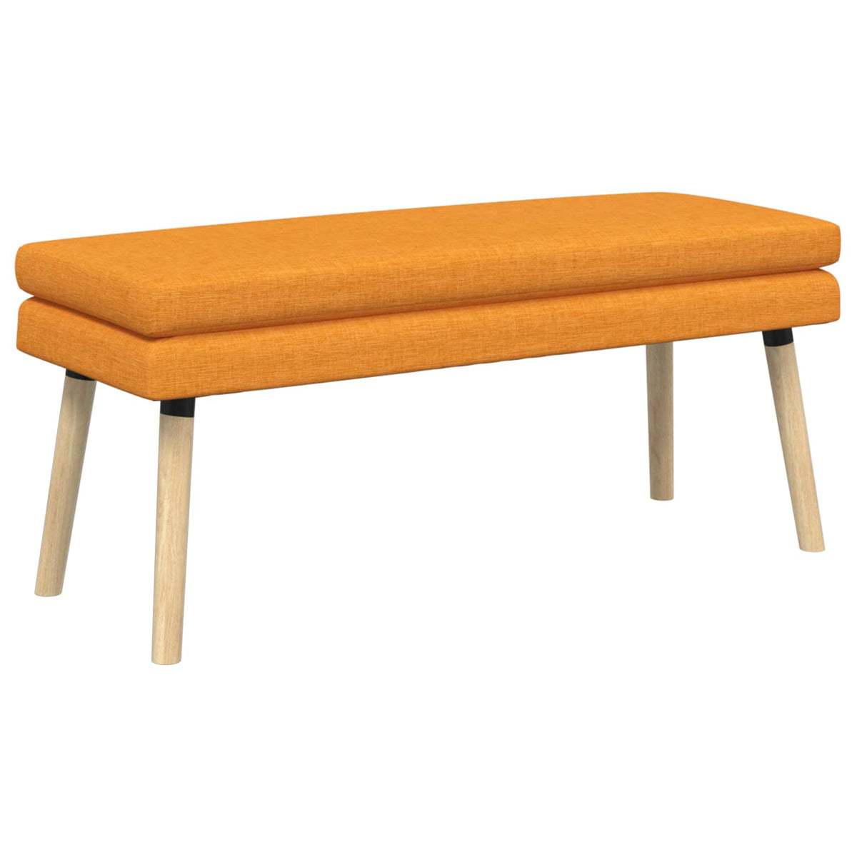 Klupa s dvostrukim slojem Tamno žuta 110 x 40 x 47 cm Tkanina