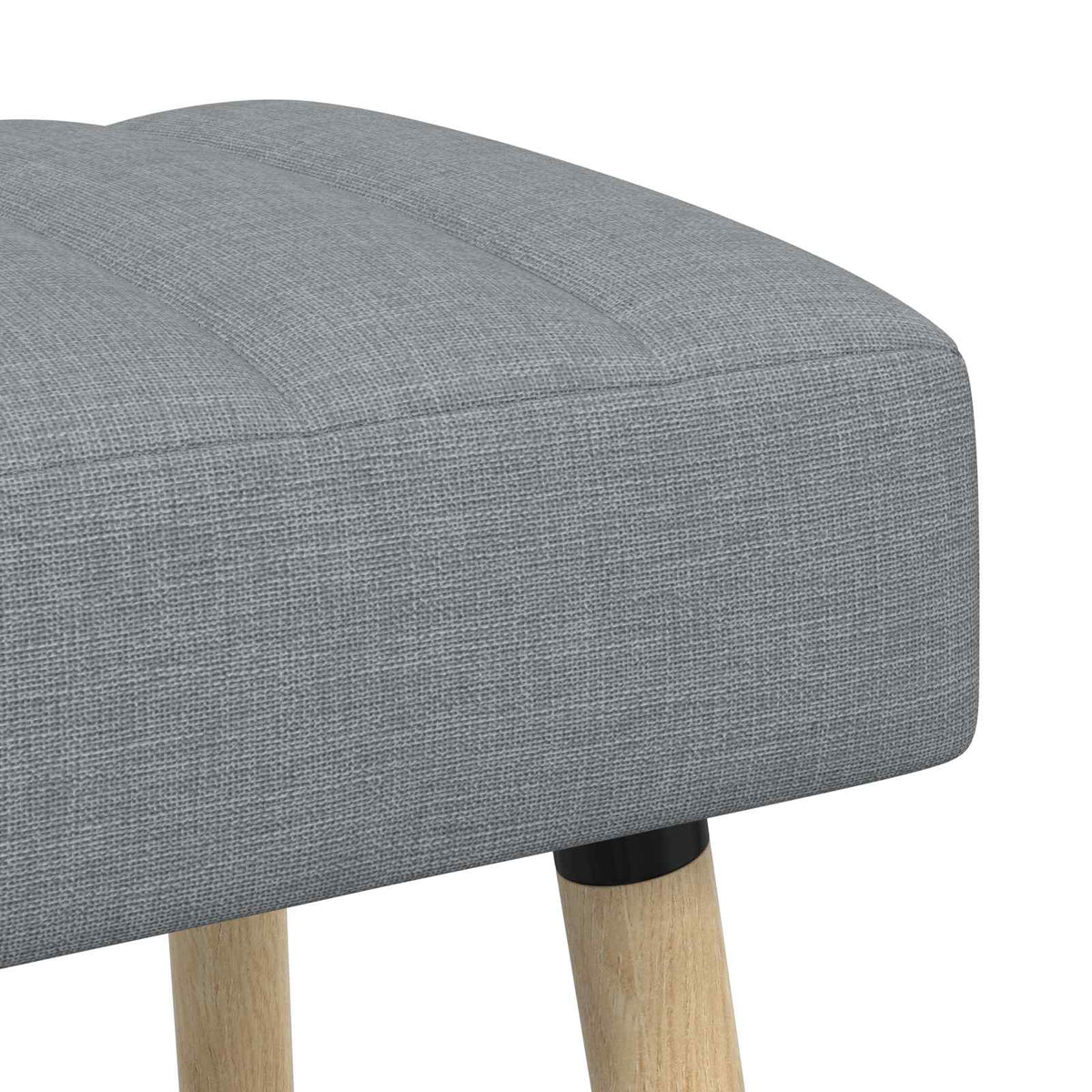 Klupa s utorima Svjetlosiva 60 x 40 x 45 cm Tkanina