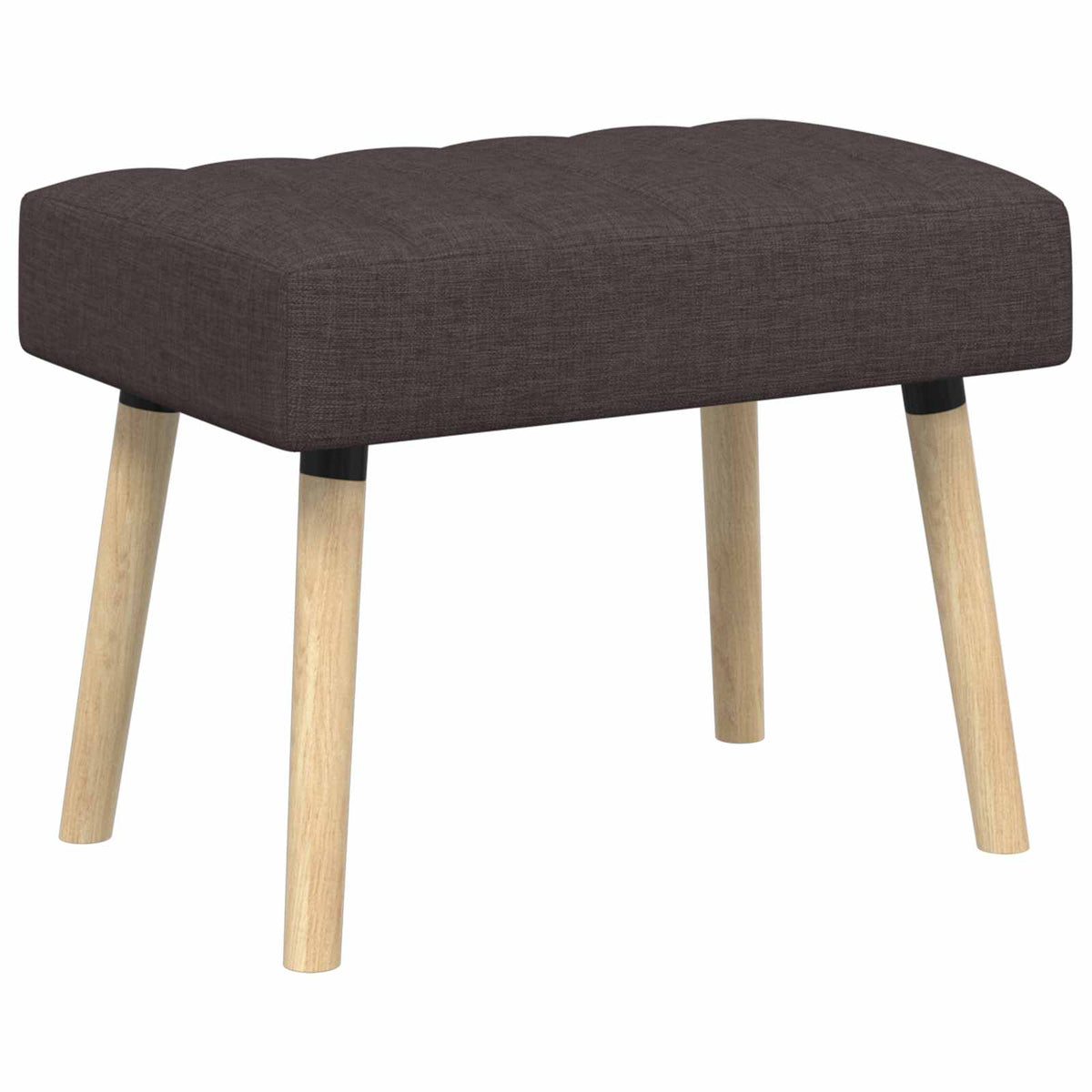 Klupa s utorima Tamno smeđa 60 x 40 x 45 cm Tkanina