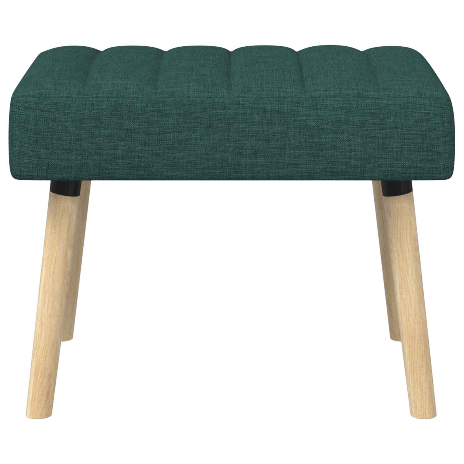 Klupa s utorima Tamnozelena 60 x 40 x 45 cm Tkanina