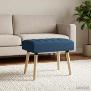 Klupa s utorima Plava 60 x 40 x 45 cm Tkanina