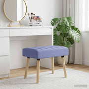 Klupa s utorima Traper plava 60 x 40 x 45 cm Tkanina