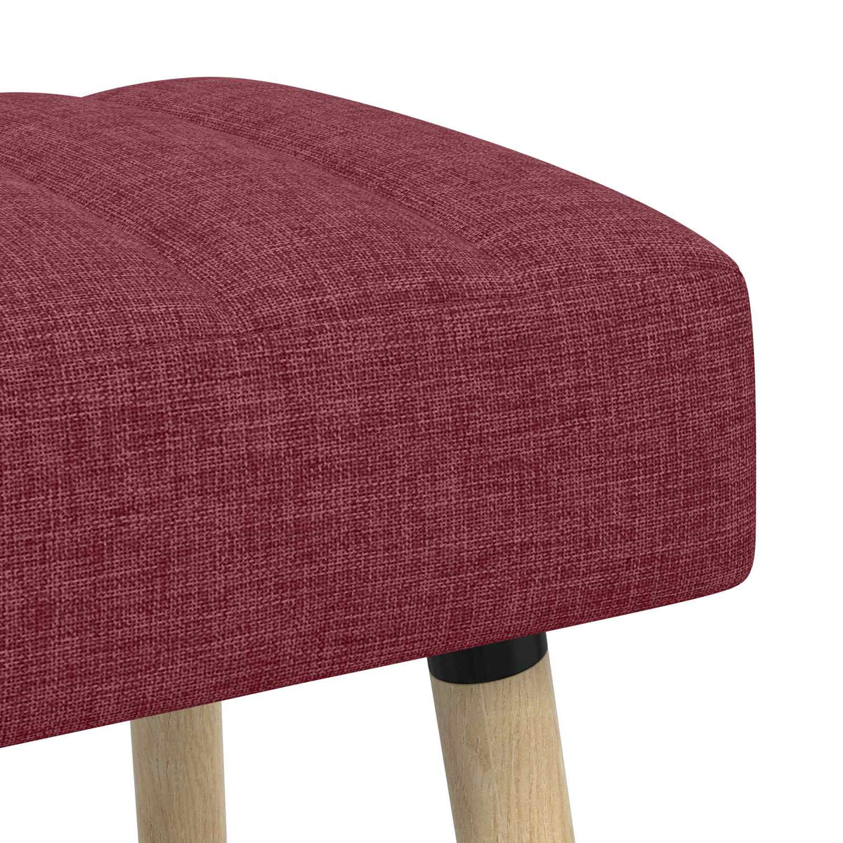 Klupa s utorima Vinska crvena 80 x 40 x 46 cm Tkanina