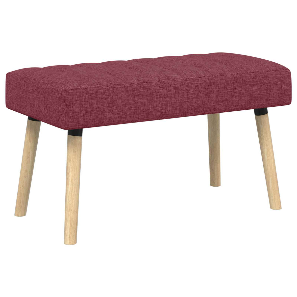 Klupa s utorima Vinska crvena 80 x 40 x 46 cm Tkanina
