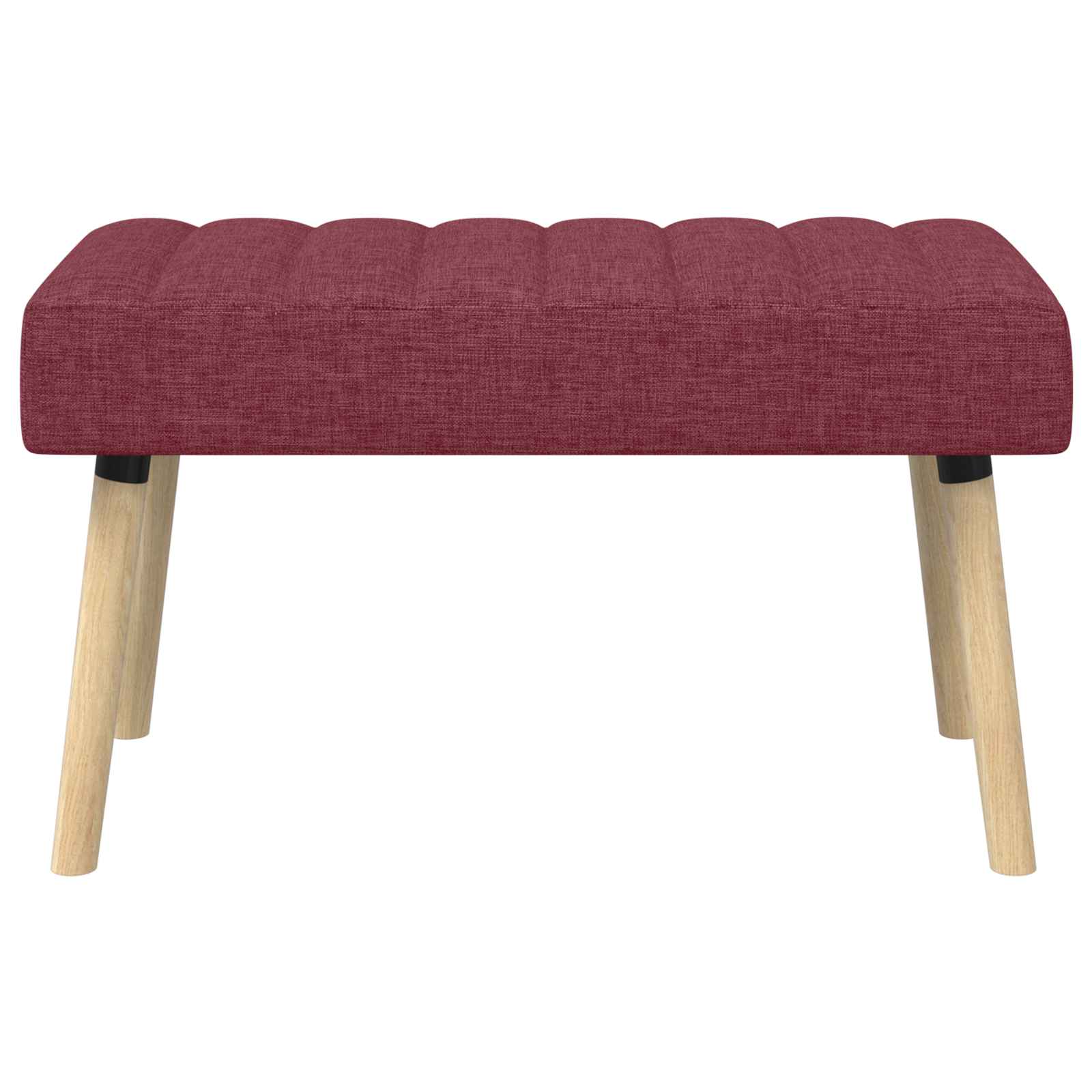 Klupa s utorima Vinska crvena 80 x 40 x 46 cm Tkanina