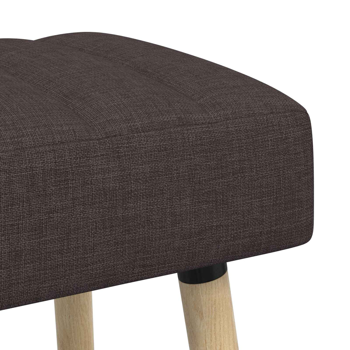 Klupa s utorima Tamno smeđa 80 x 40 x 46 cm Tkanina