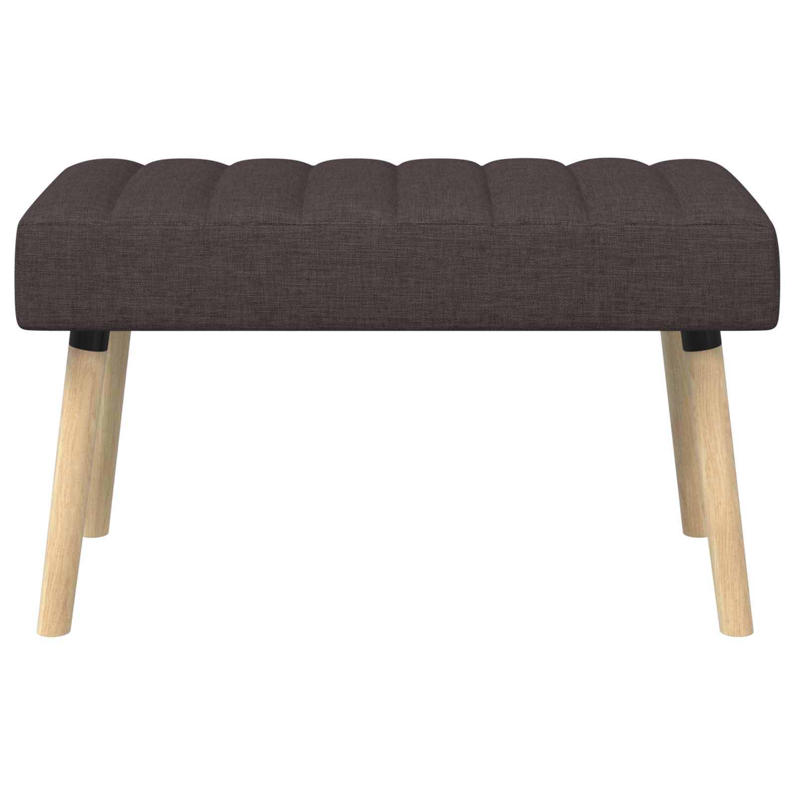 Klupa s utorima Tamno smeđa 80 x 40 x 46 cm Tkanina