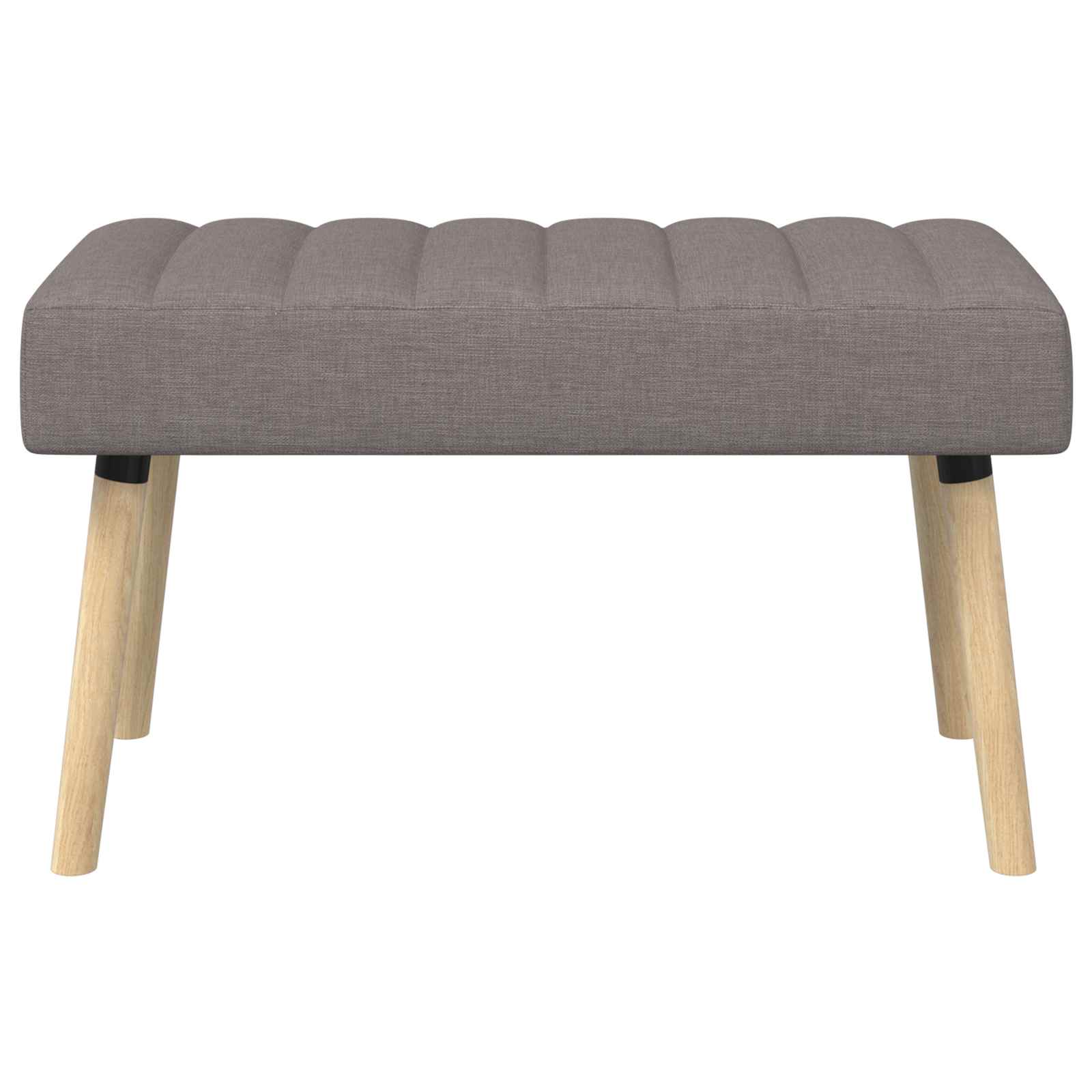 Klupa s utorima Sivosmeđa 80 x 40 x 46 cm Tkanina