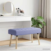 Klupa s utorima Traper plava 80 x 40 x 46 cm Tkanina