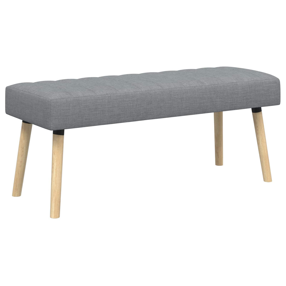 Klupa s utorima Svjetlosiva 110 x 40 x 46 cm Tkanina