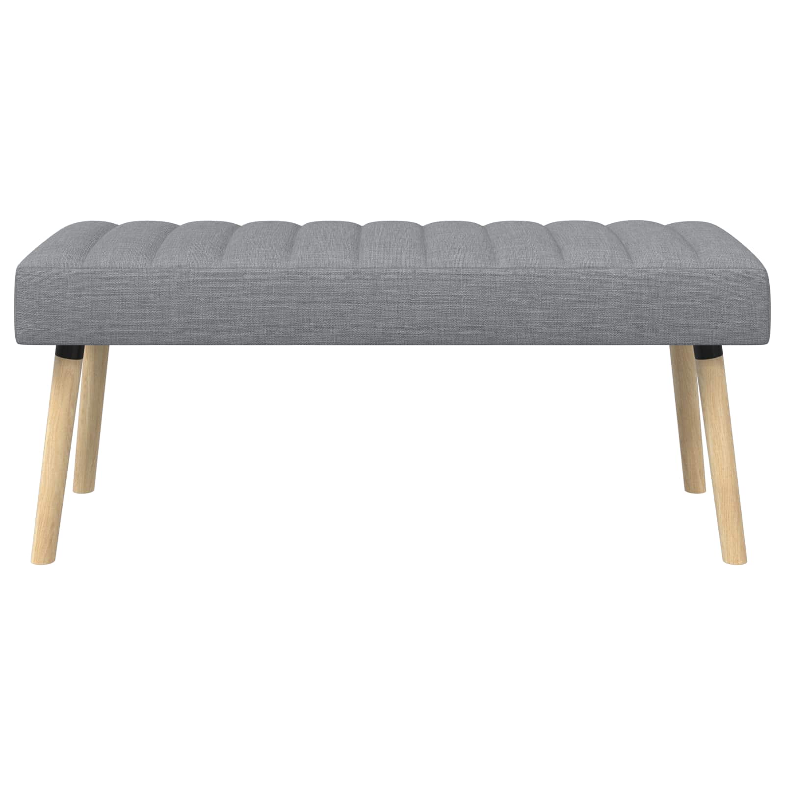 Klupa s utorima Svjetlosiva 110 x 40 x 46 cm Tkanina