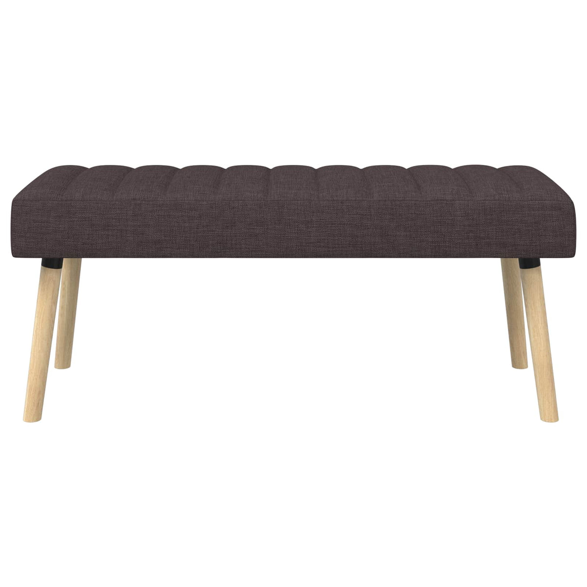 Klupa s utorima Tamno smeđa 110 x 40 x 46 cm Tkanina