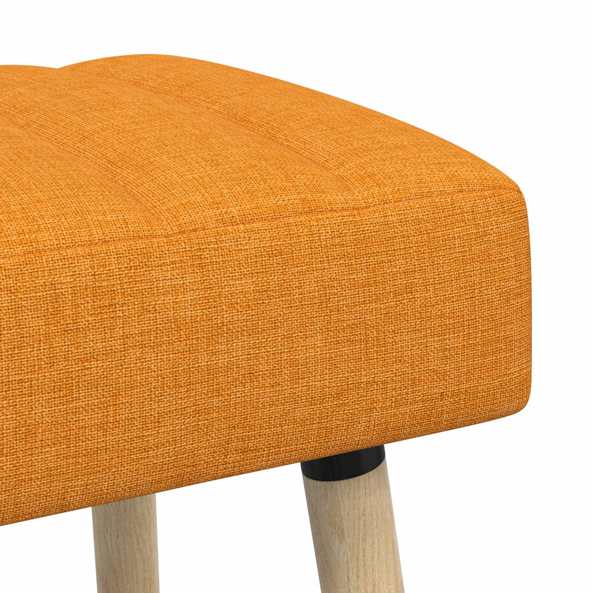 Klupa s utorima Tamno žuta 110 x 40 x 46 cm Tkanina