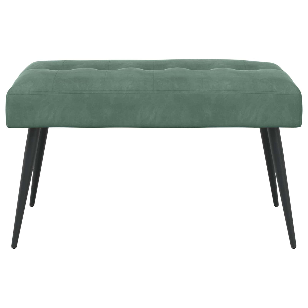 Klupa s gumbastim tkanjem Morska zelena 80 x 40 x 46 cm Baršun