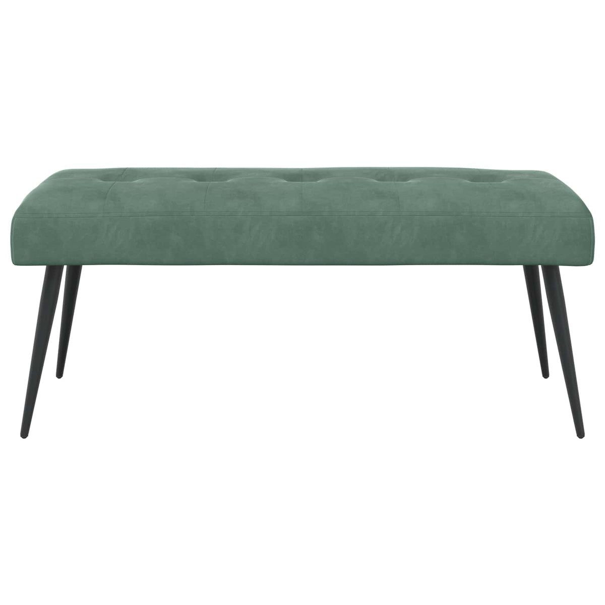 Klupa s gumbastim tkanjem Morska zelena 110 x 40 x 46 cm Baršun
