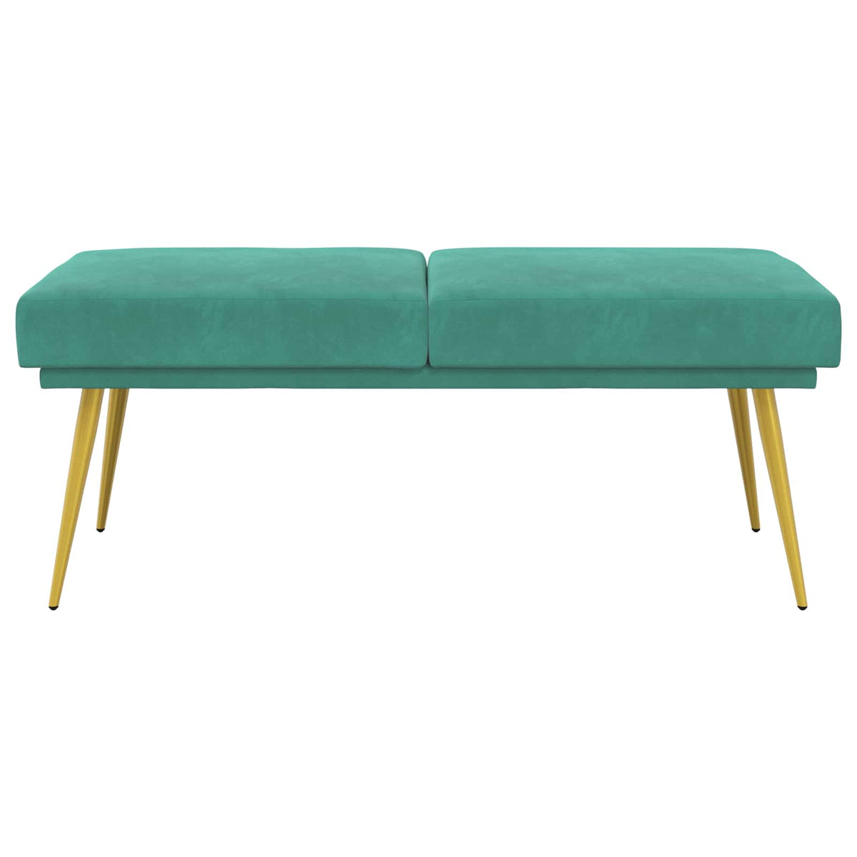 Klupa s dvostrukim slojem Tirkizna 120 x 45 x 46 cm Baršun