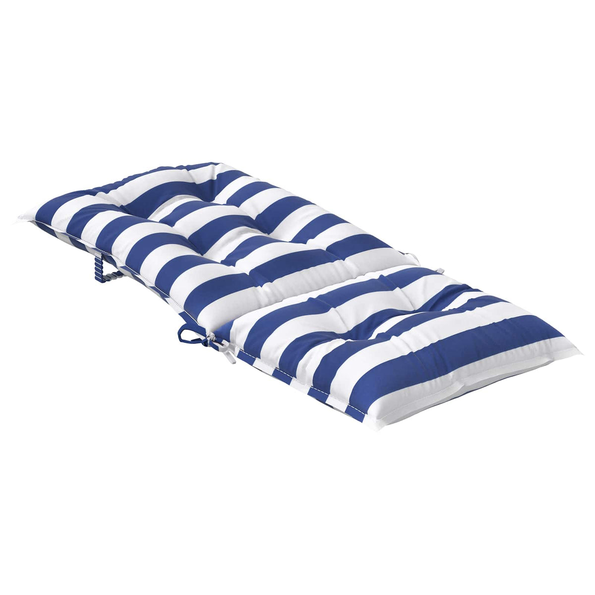 Jastučić za van 4 pcs Plava i bijela 120 x 50 x 7 cm Tkanina