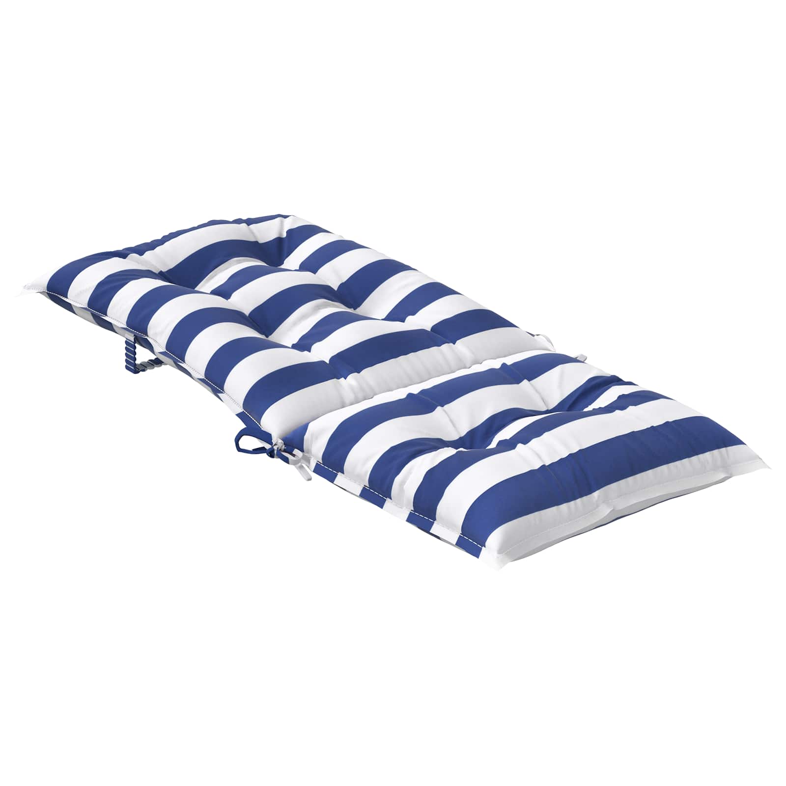 Jastučić za van 6 pcs Plava i bijela 120 x 50 x 7 cm Tkanina