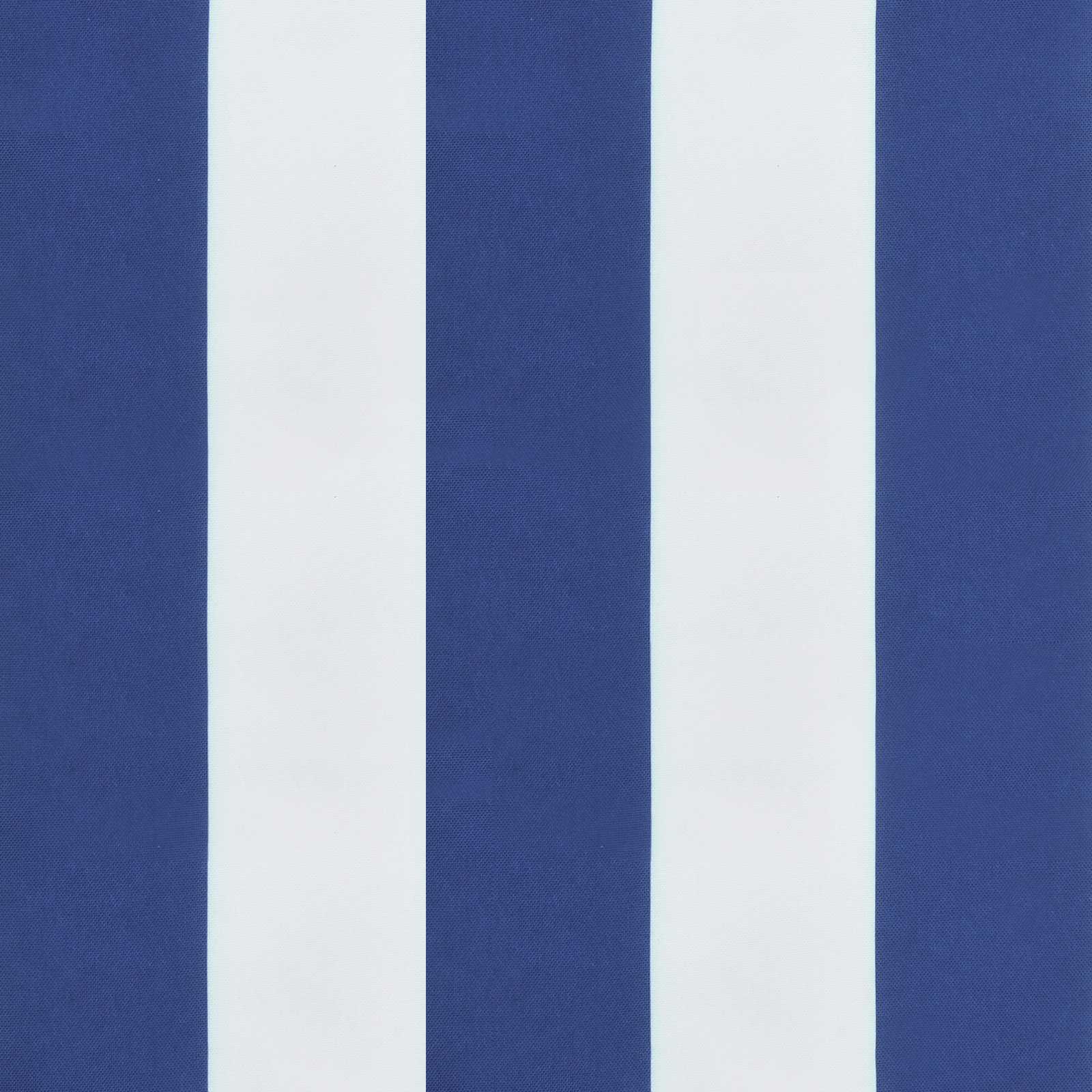 Jastučić za van 6 pcs Plava i bijela 120 x 50 x 7 cm Tkanina