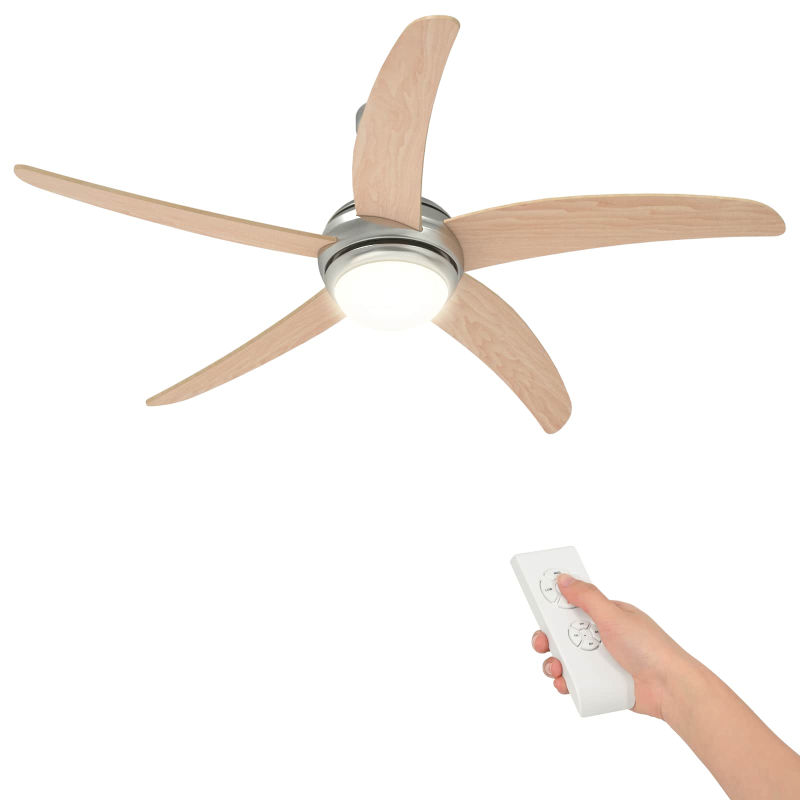 Stropni ventilator s osvjetljenjem Ø 130 cm Sonoma