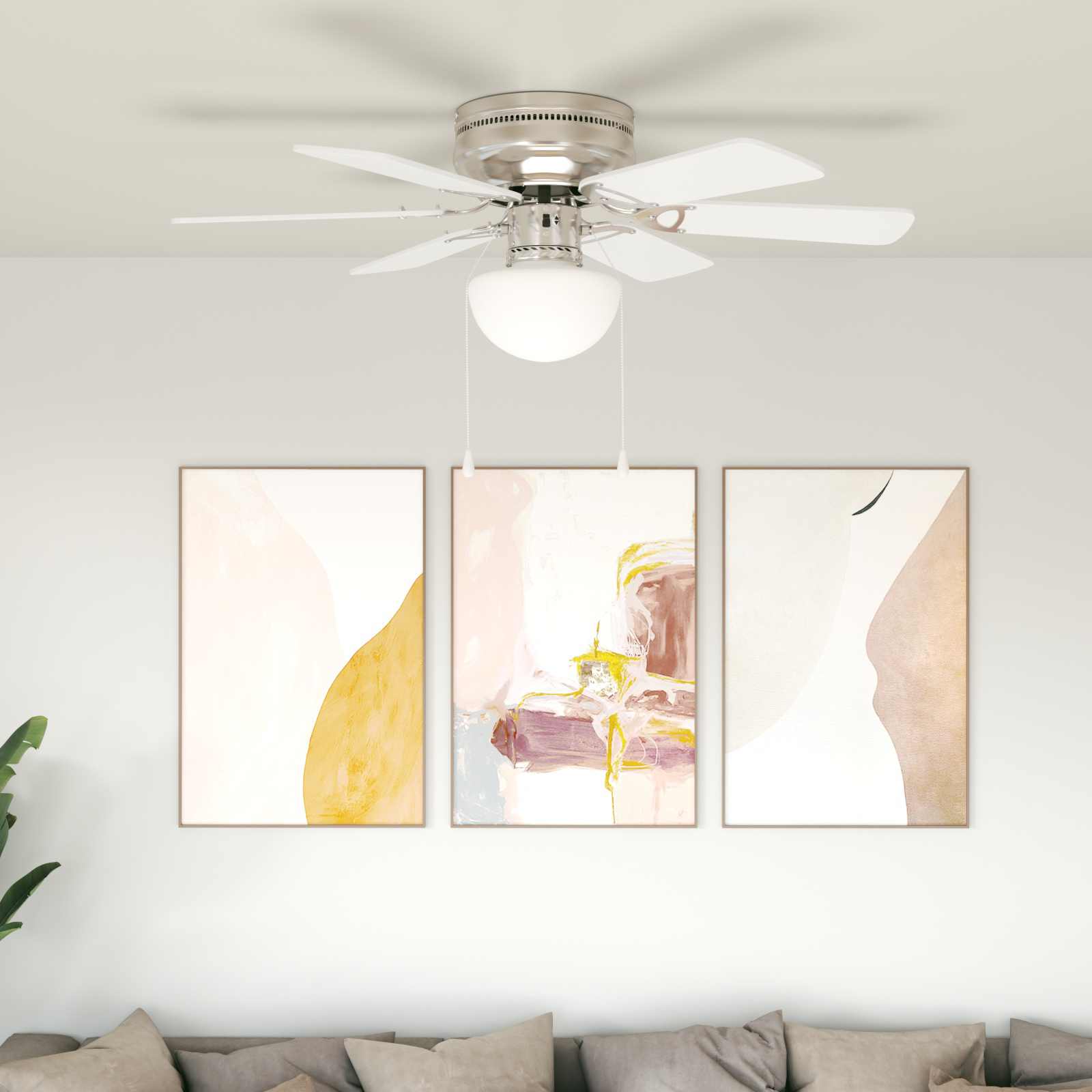 Stropni ventilator s osvjetljenjem Ø 82 cm Bijela