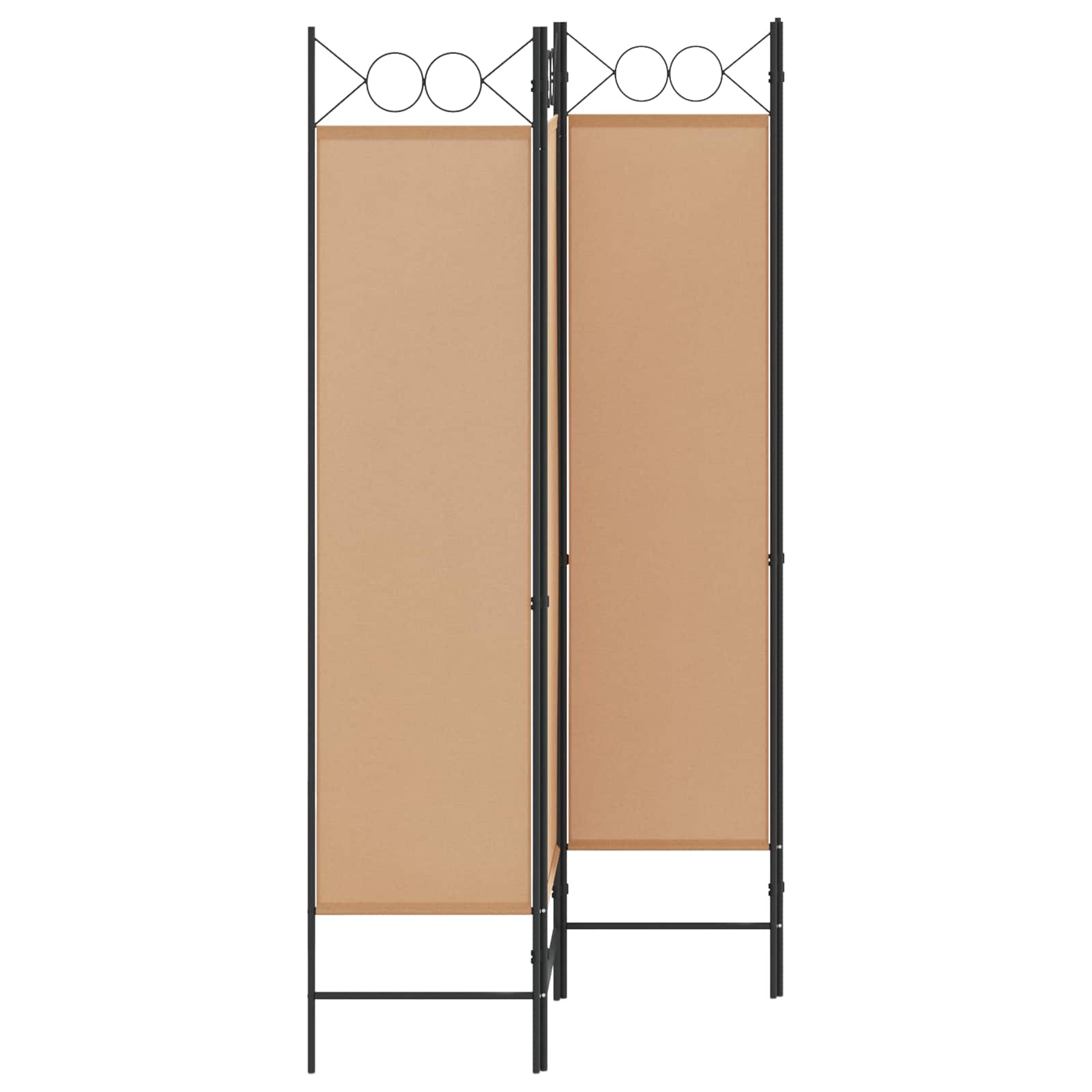 4-panelni pregradni zid Bež 160 x 180 cm Tkanina