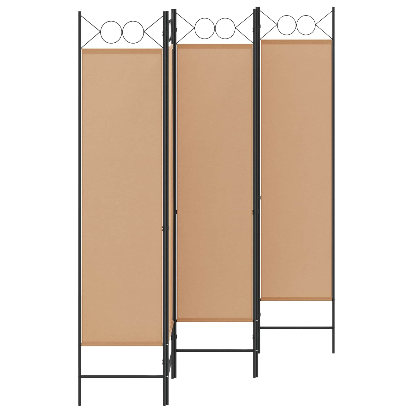 5-Panelni Pregrađivač Bež 200 x 180 cm Tkanina