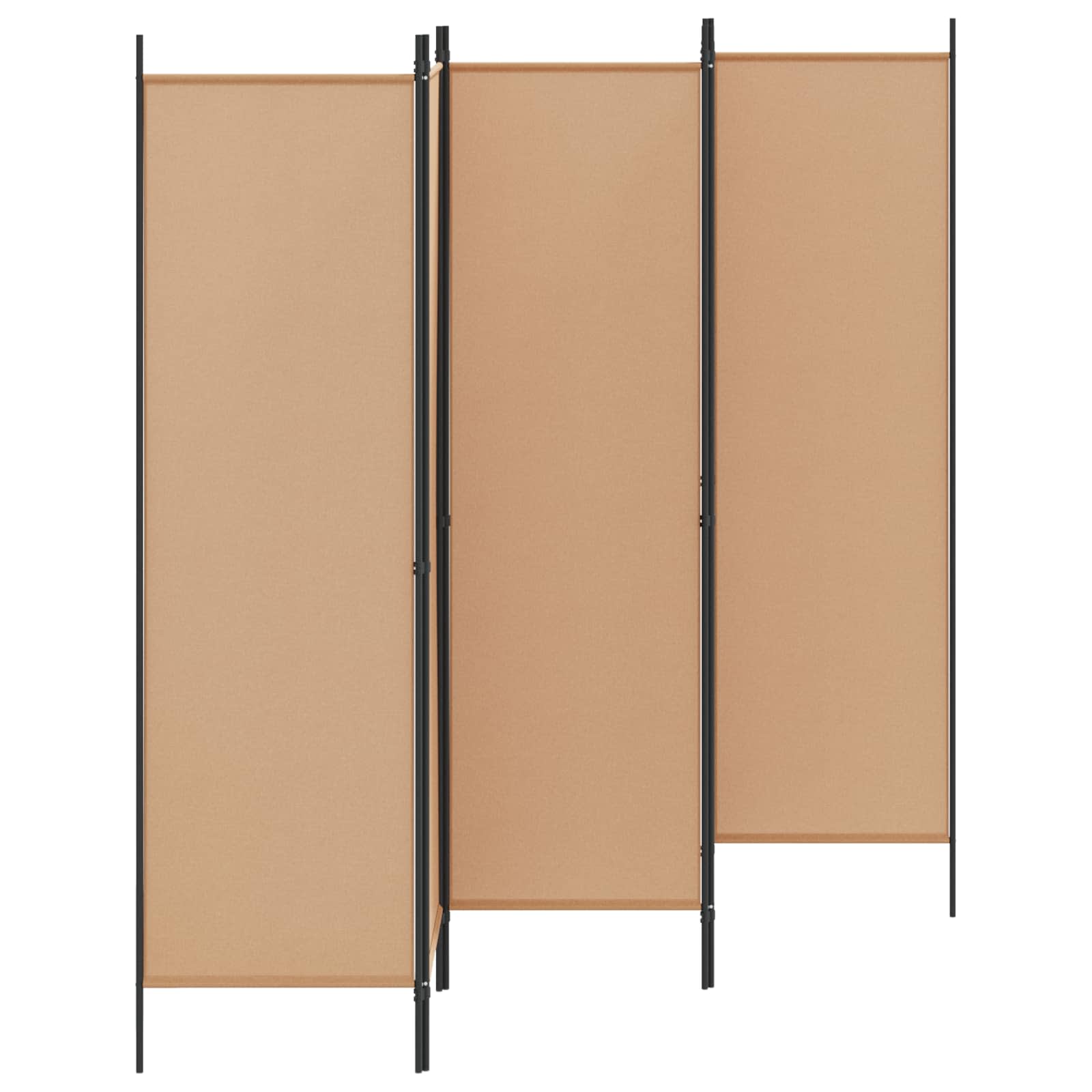 5-Panelni Pregrađivač Bež 250 x 180 cm Tkanina
