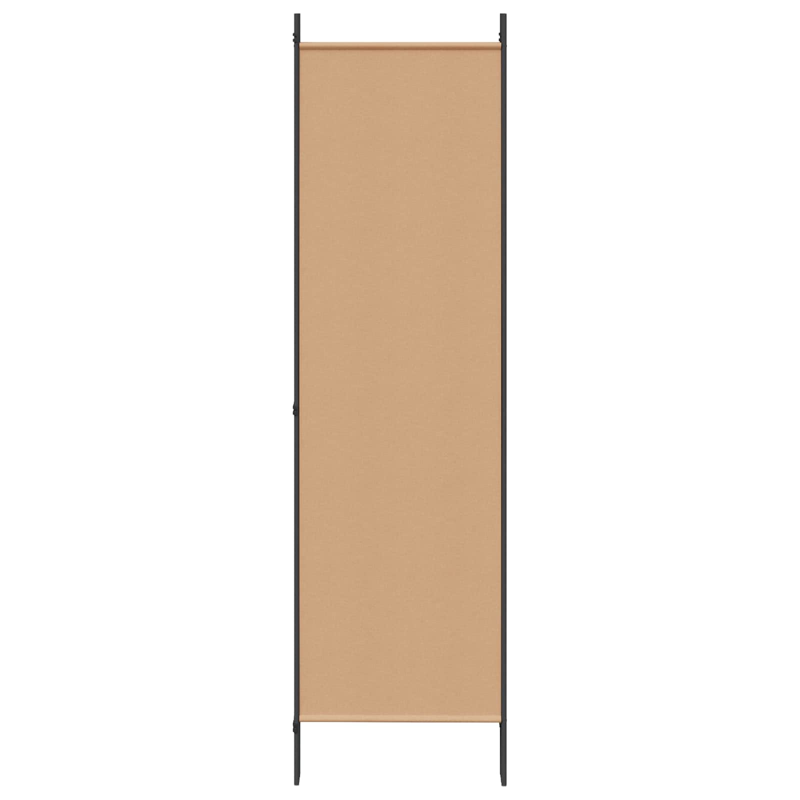 5-Panelni Pregrađivač Bež 250 x 180 cm Tkanina