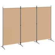 3-panelni pregradni zid Bež 260 x 180 cm Tkanina