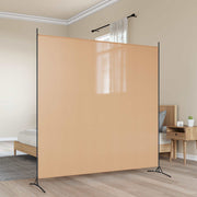 Jednopanelna pregrada Bež 175 x 180 cm Tkanina