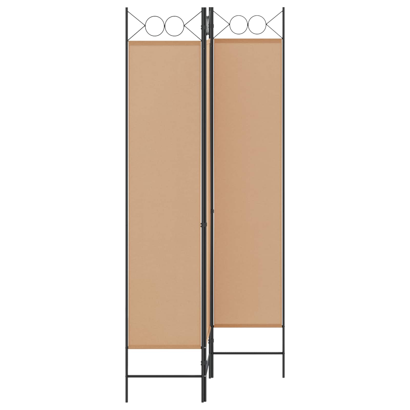 3-panelni pregradni zid Bež 120 x 200 cm Tkanina