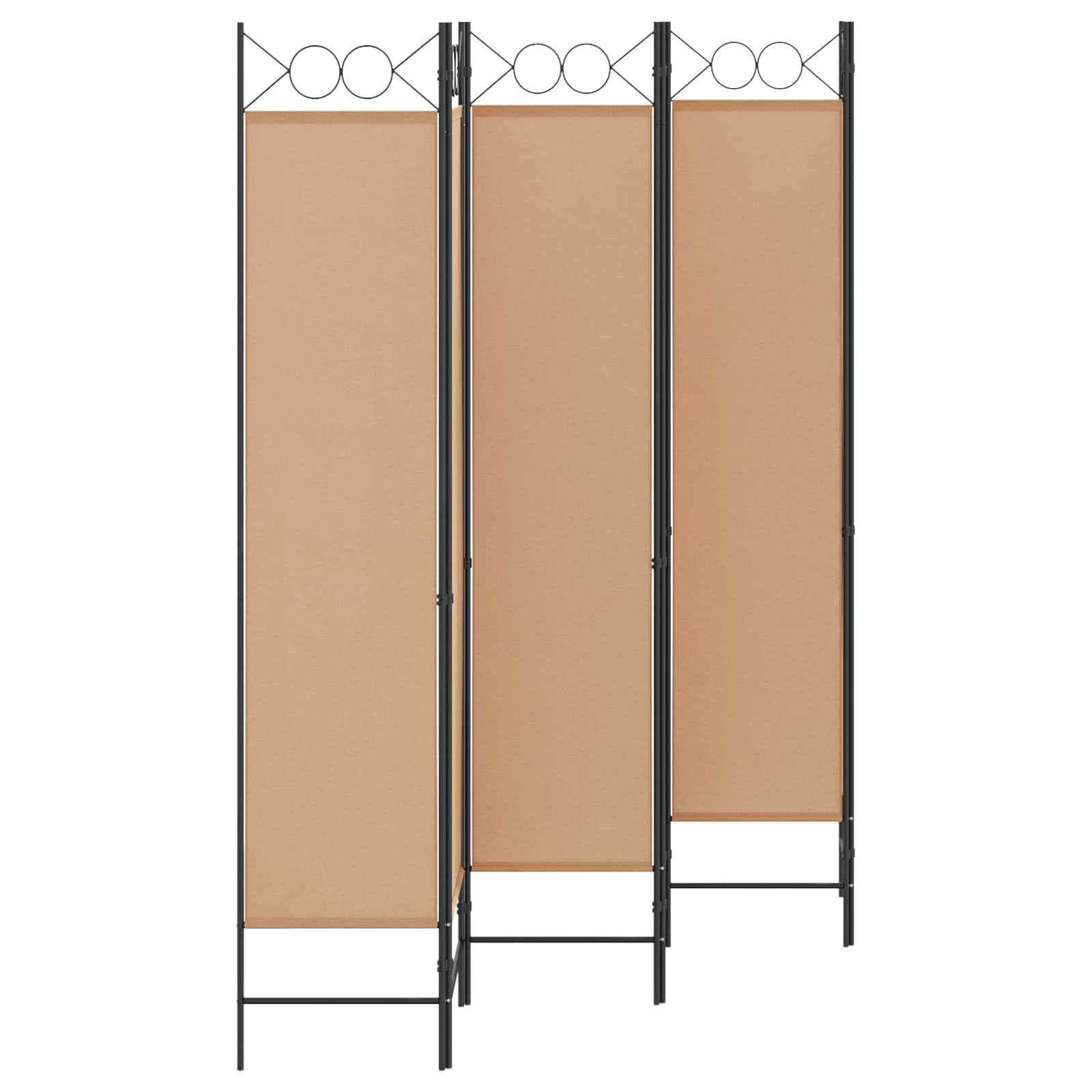 Razdjelnik prostora s 6 panela Bež 240 x 200 cm Tkanina