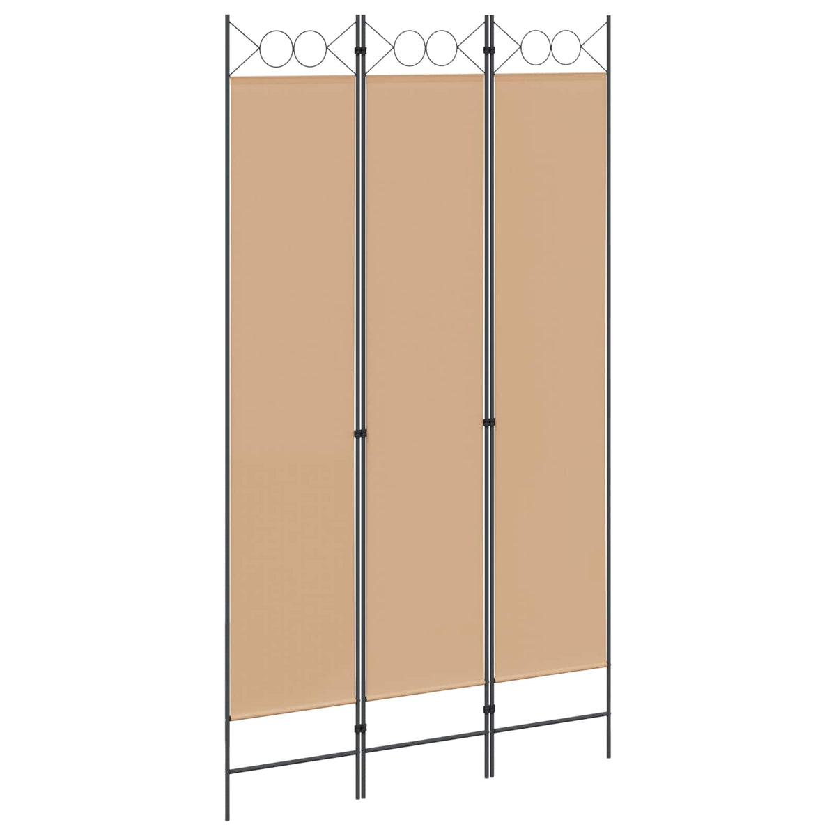 3-panelni pregradni zid Bež 120 x 220 cm Tkanina