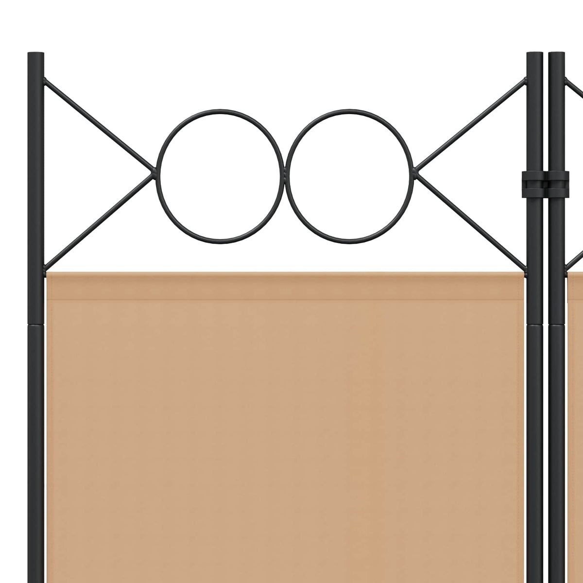 5-Panelni Pregrađivač Bež 200 x 220 cm Tkanina
