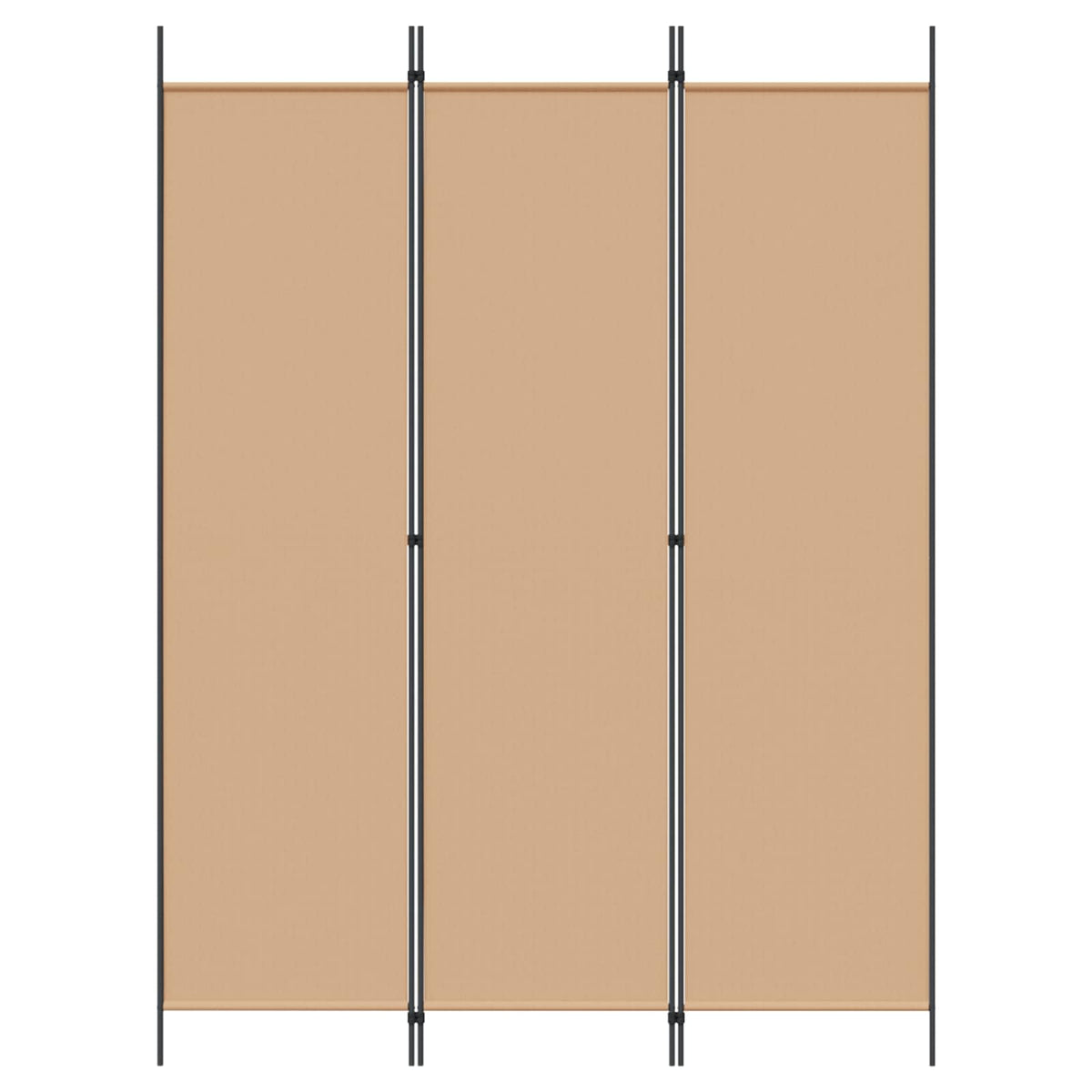 3-panelni pregradni zid Bež 150 x 200 cm Tkanina