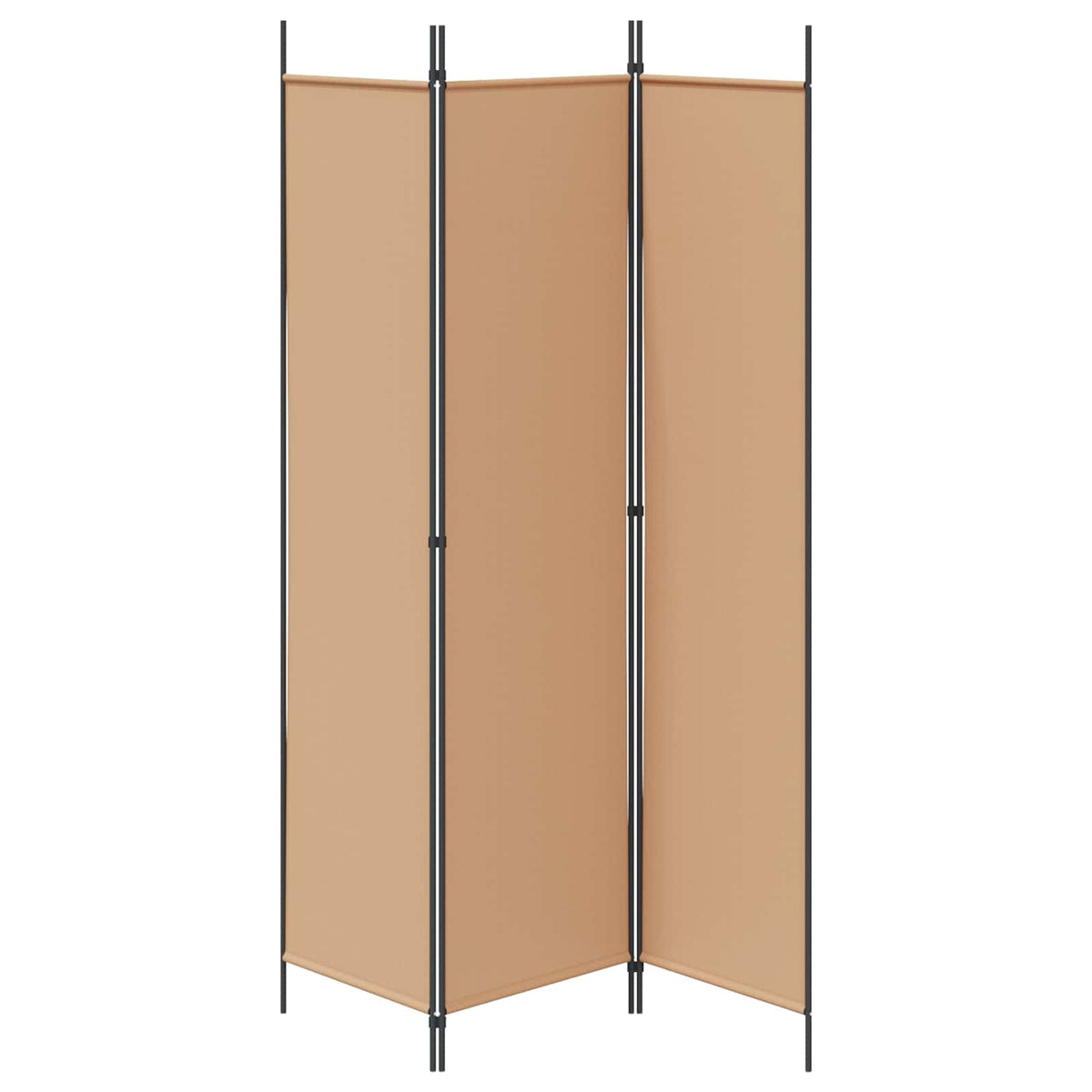 3-panelni pregradni zid Bež 150 x 200 cm Tkanina