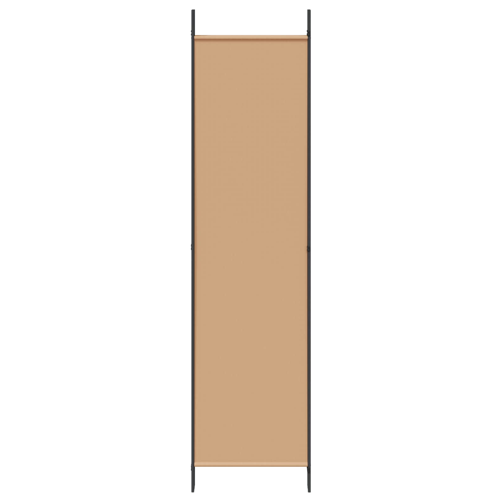 5-Panelni Pregrađivač Bež 250 x 200 cm Tkanina