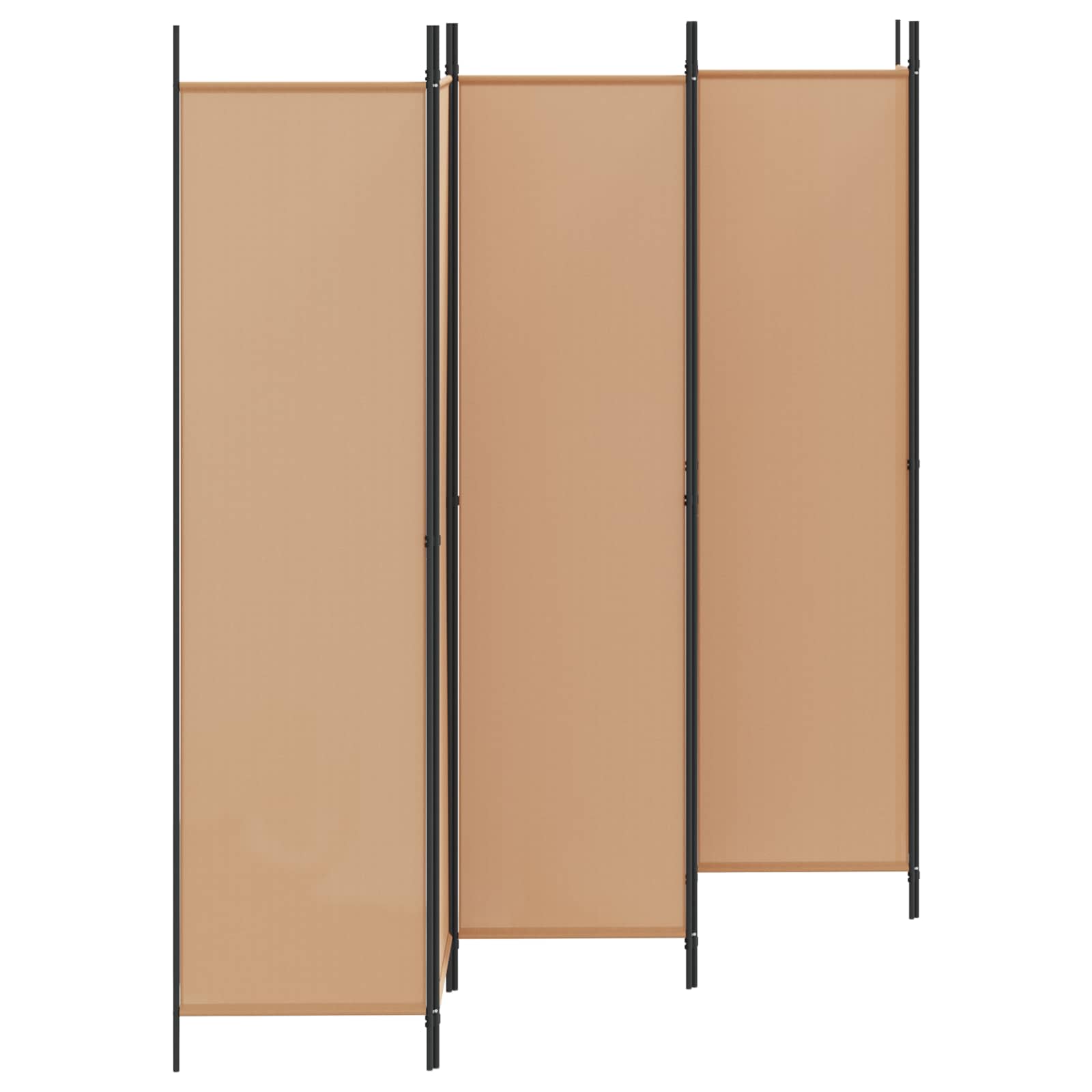 Razdjelnik prostora s 6 panela Bež 300 x 200 cm Tkanina
