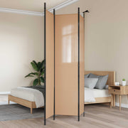 3-panelni pregradni zid Bež 150 x 220 cm Tkanina