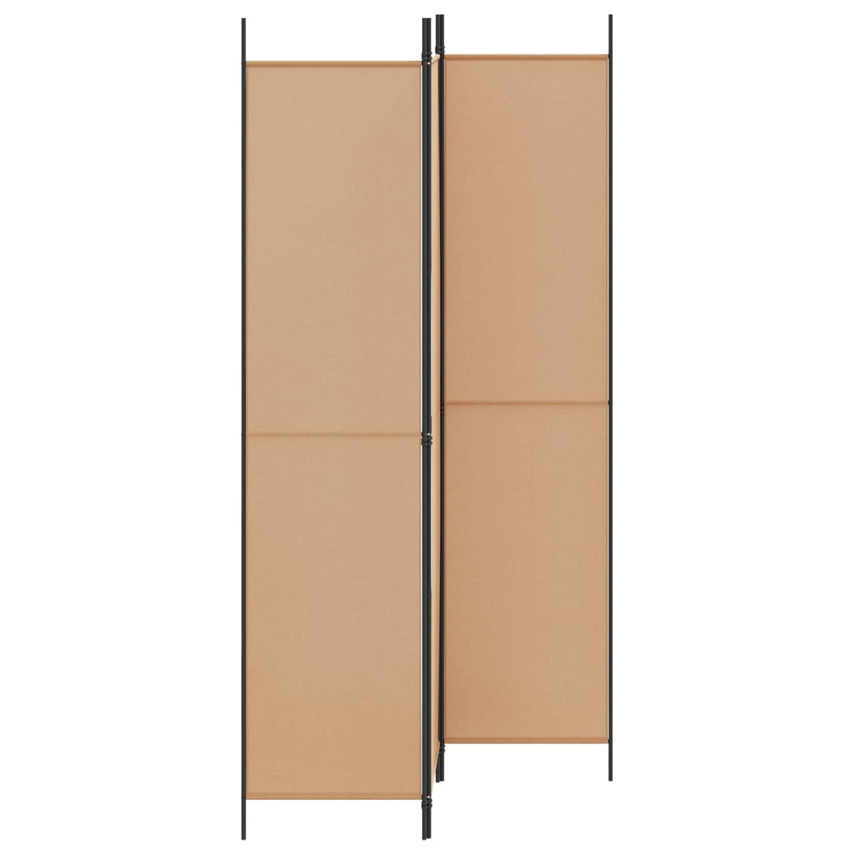 3-panelni pregradni zid Bež 150 x 220 cm Tkanina