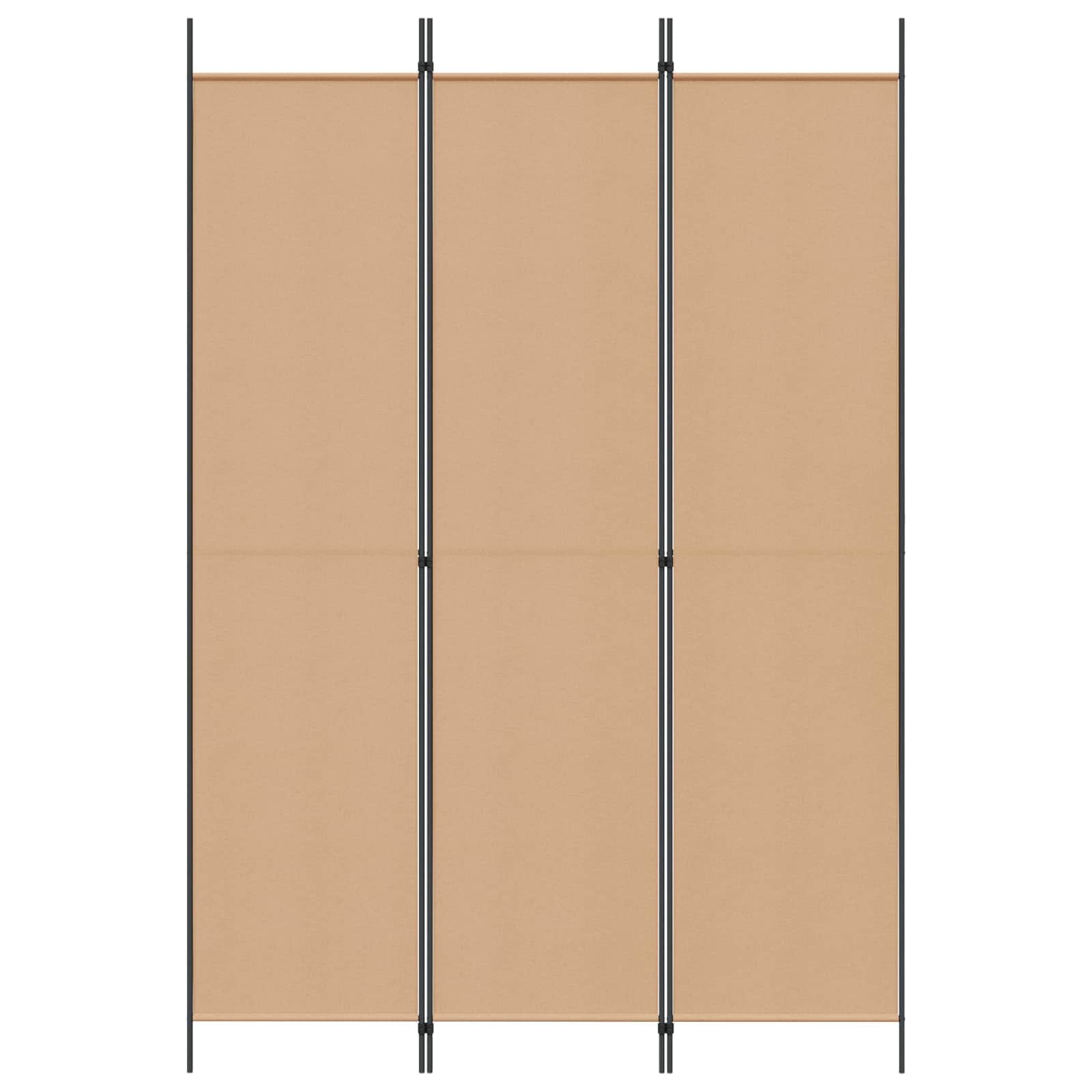 3-panelni pregradni zid Bež 150 x 220 cm Tkanina