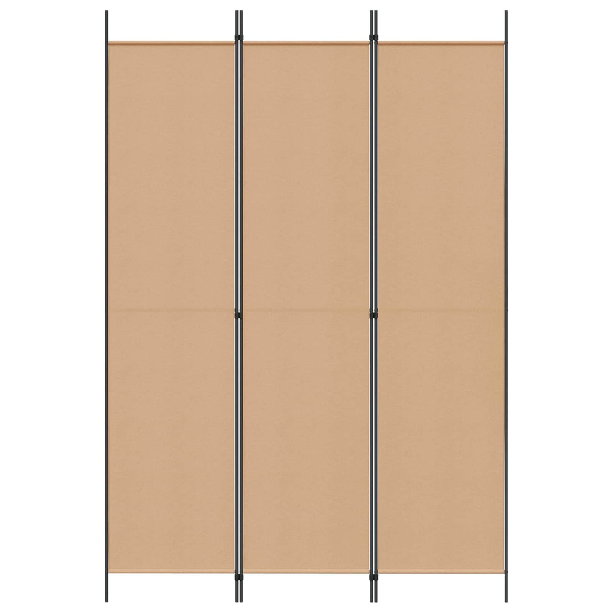 3-panelni pregradni zid Bež 150 x 220 cm Tkanina