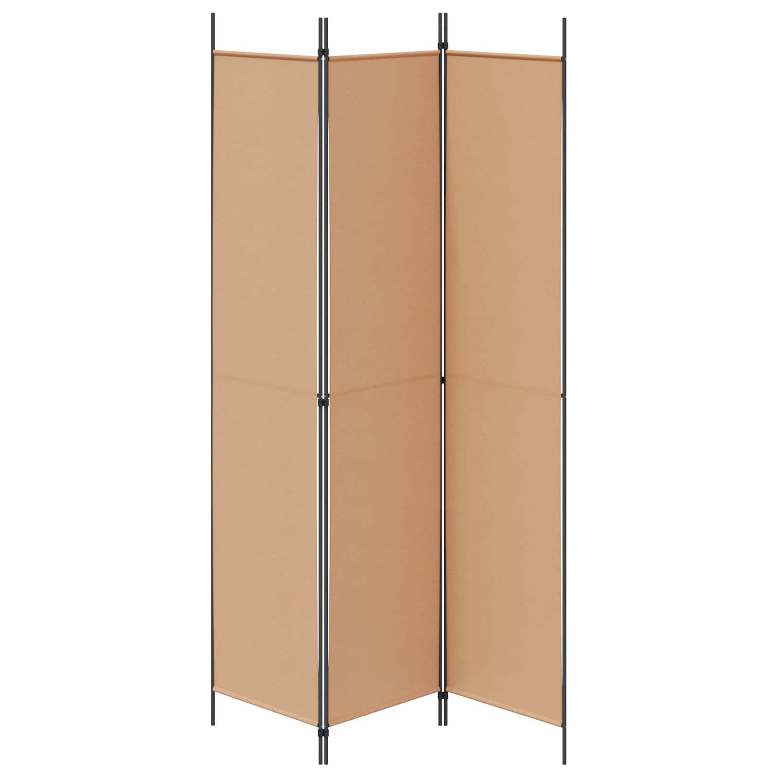 3-panelni pregradni zid Bež 150 x 220 cm Tkanina