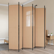 Razdjelnik prostora s 6 panela Bež 300 x 220 cm Tkanina
