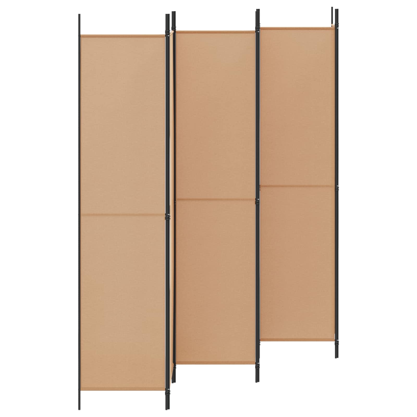Razdjelnik prostora s 6 panela Bež 300 x 220 cm Tkanina