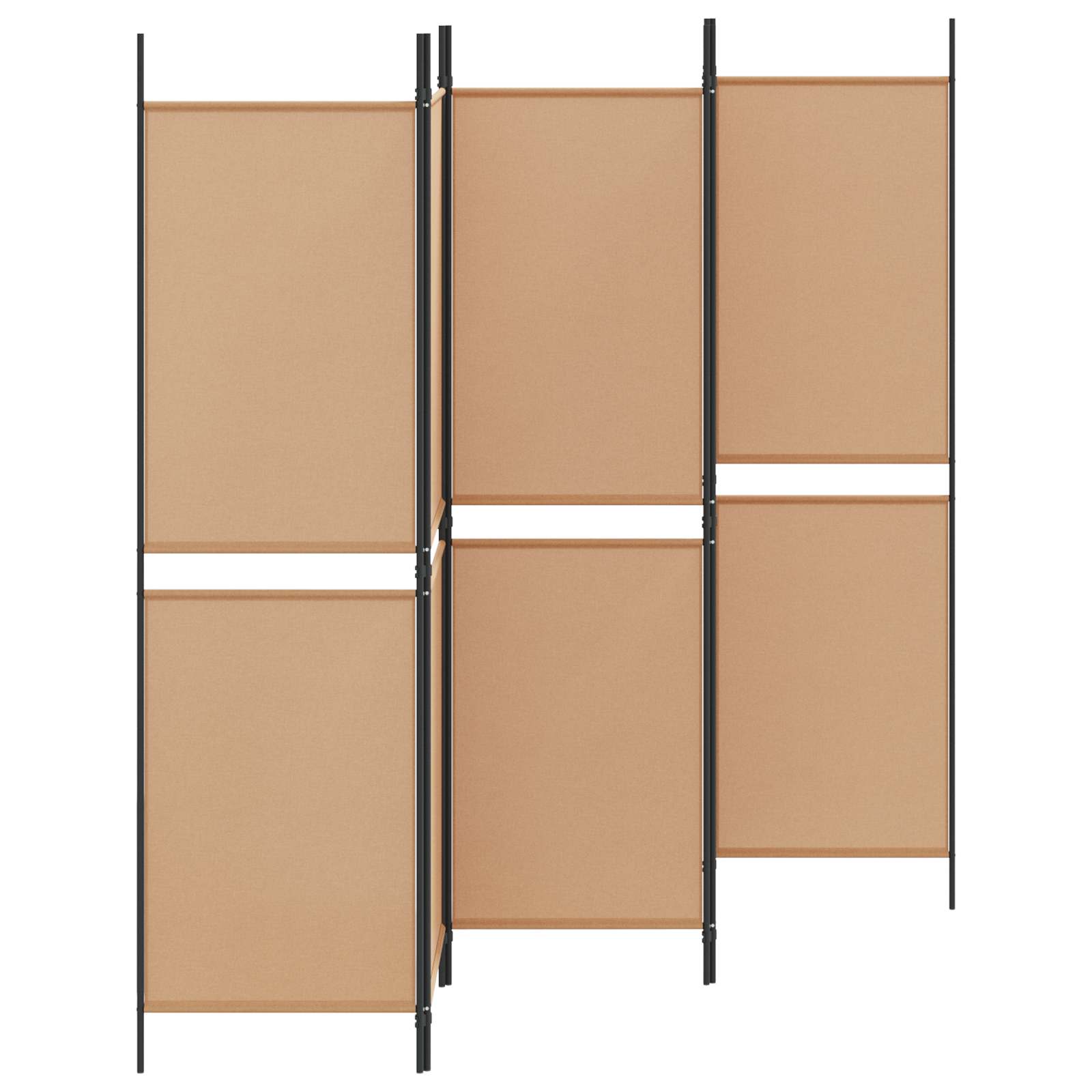 5-Panel Razdjelnik Bež 250 x 180 cm Tkanina